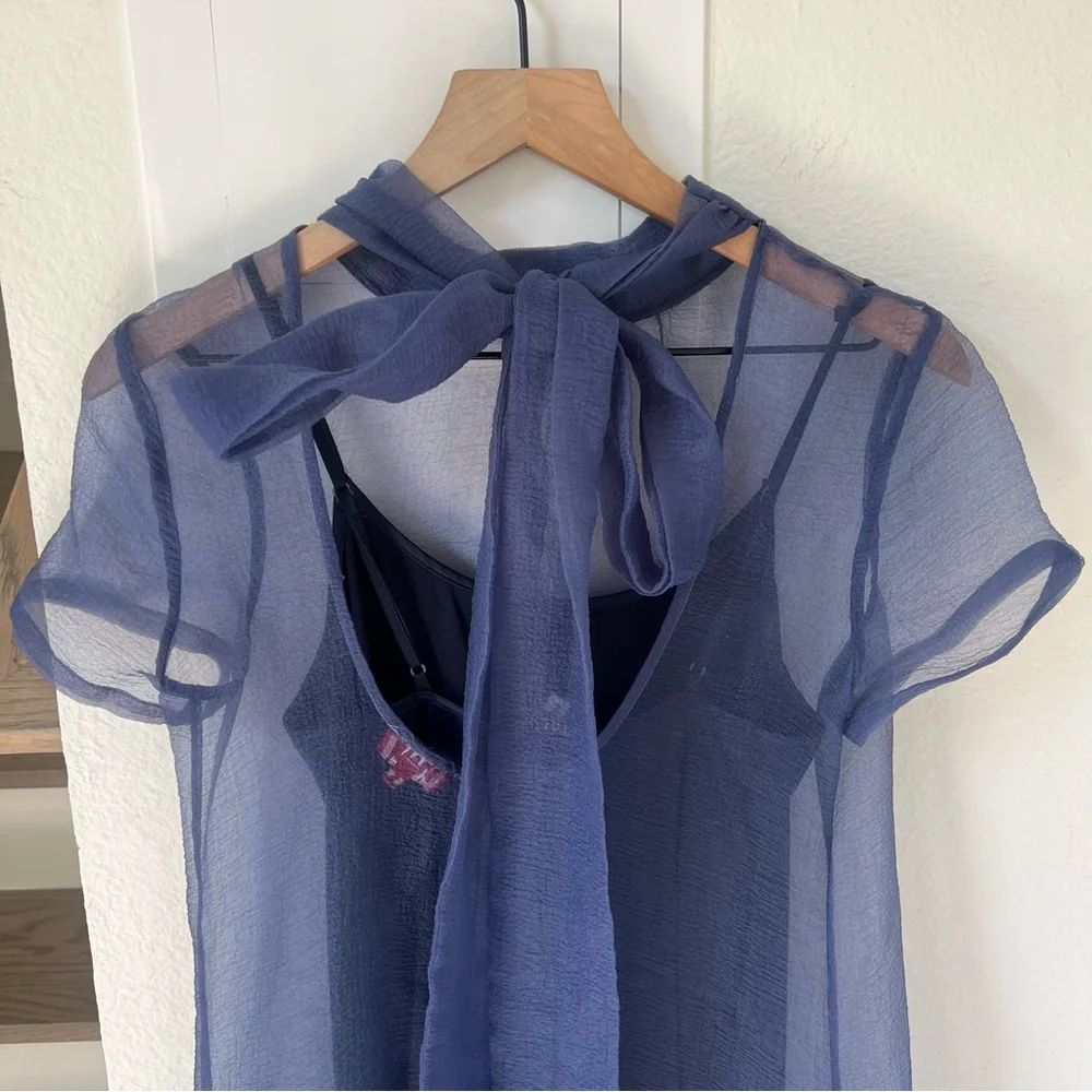 Staud Calluna Maxi Dress in Navy - Picture 7 of 11